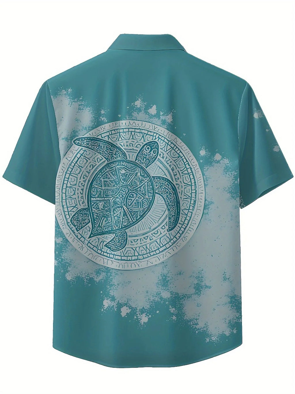 Men's Plus Size Hawaiian Shirts Turtle Pattern, Unisex Aloha Shirts,New in Summer Tops Tee,streetwear