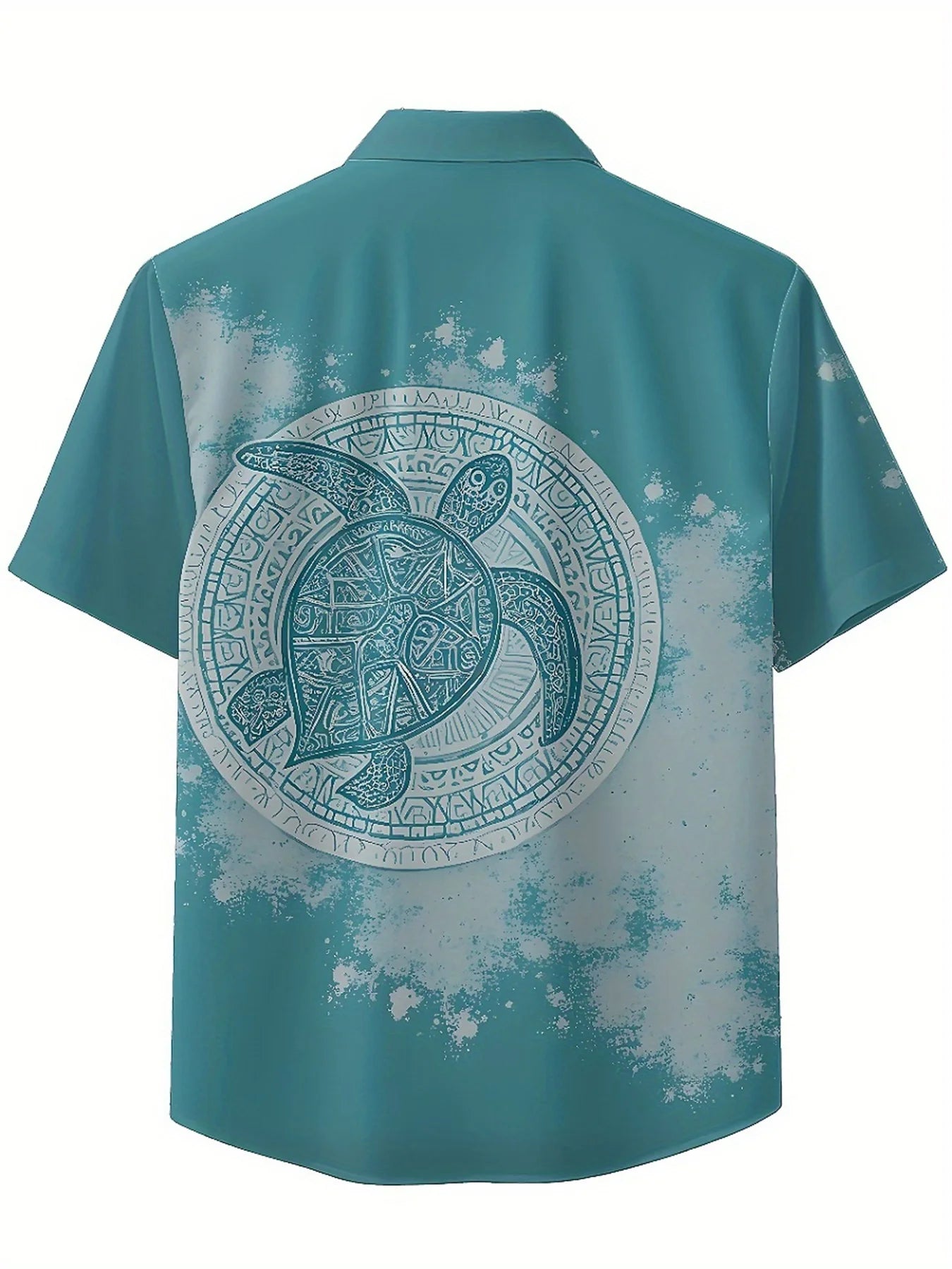 Men's Plus Size Hawaiian Shirts Turtle Pattern, Unisex Aloha Shirts,New in Summer Tops Tee,streetwear
