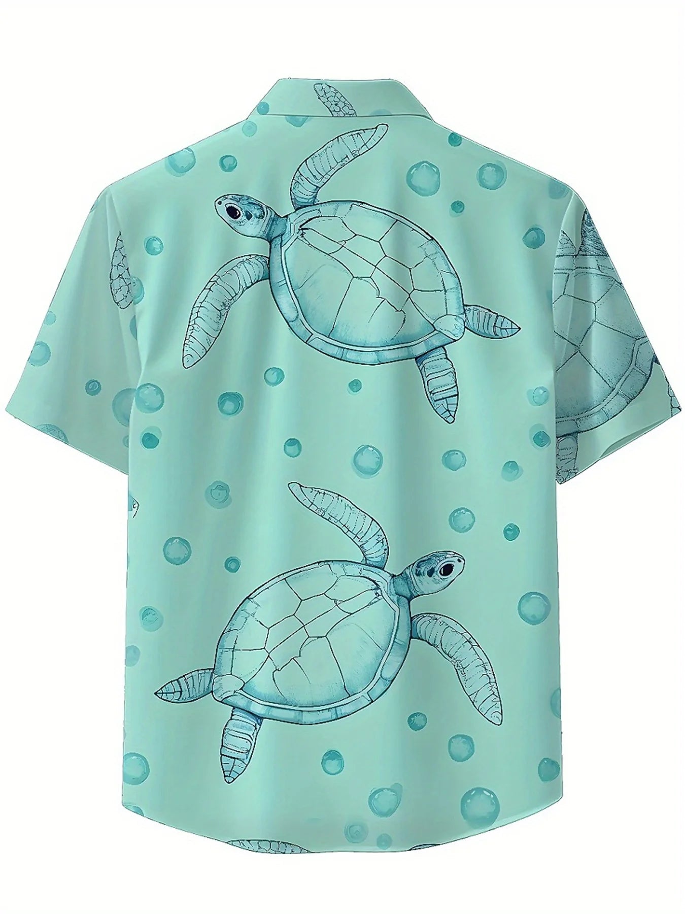 Men's Plus Size Hawaiian Shirts Turtle Pattern, Unisex Aloha Shirts,New in Summer Tops Tee,streetwear